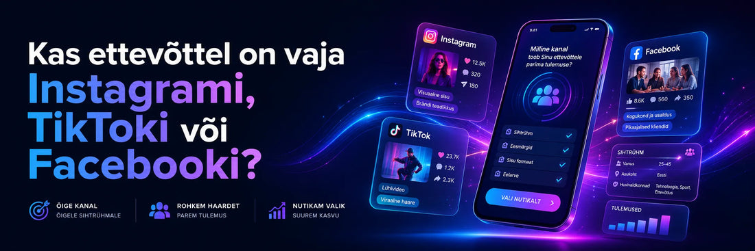 Kas ettevõttel on vaja Instagrami, TikToki või Facebooki?